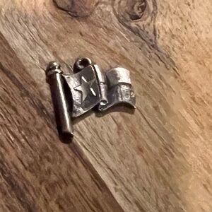 Retired James Avery Texas Flag Charm 925
